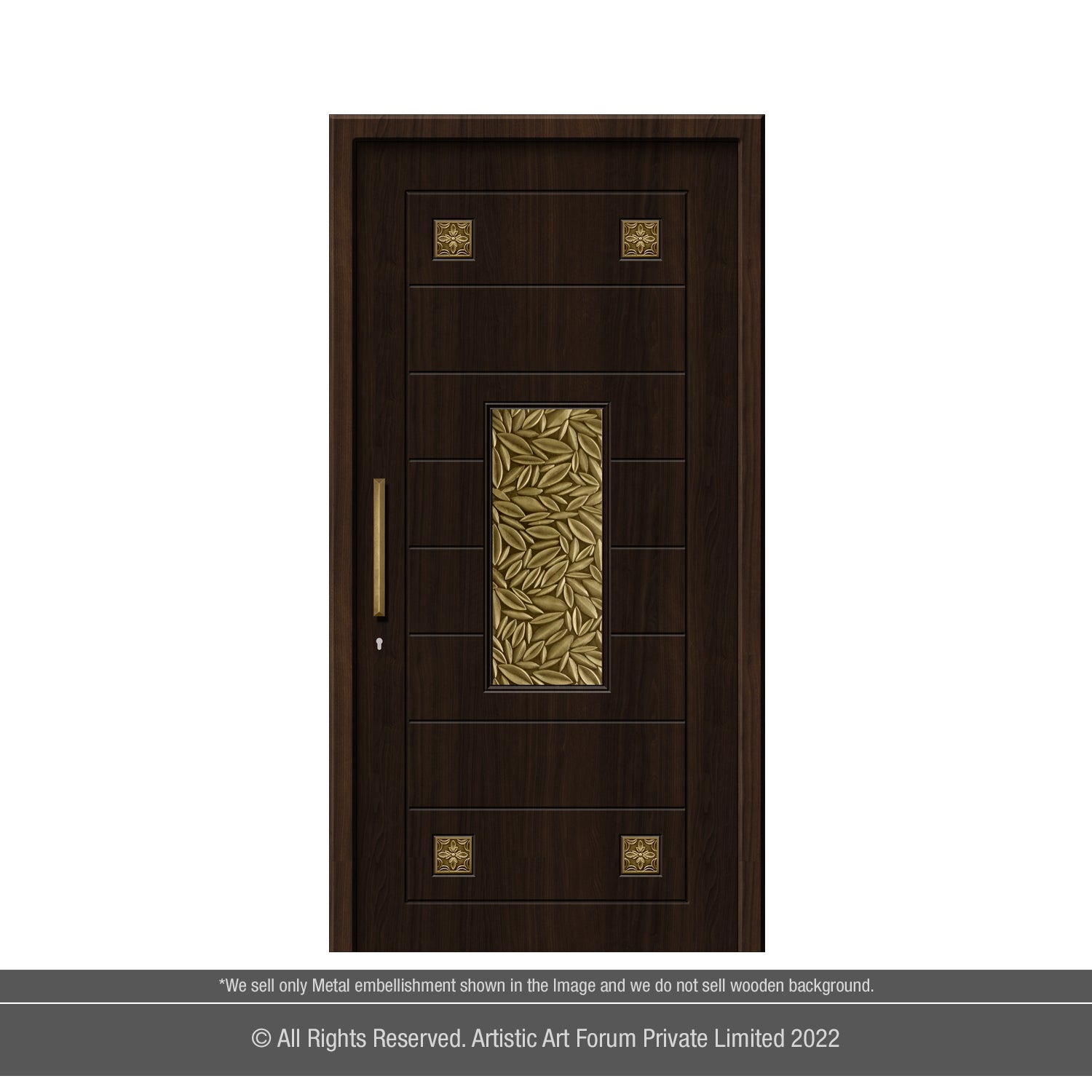 Wheat Grain Metal Door Embellishment |  For Main Door Design