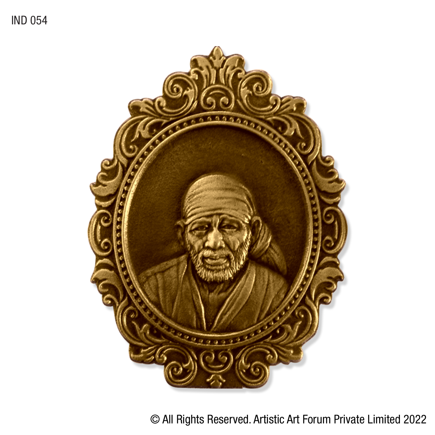 spiritual Sai Baba brass decor for home