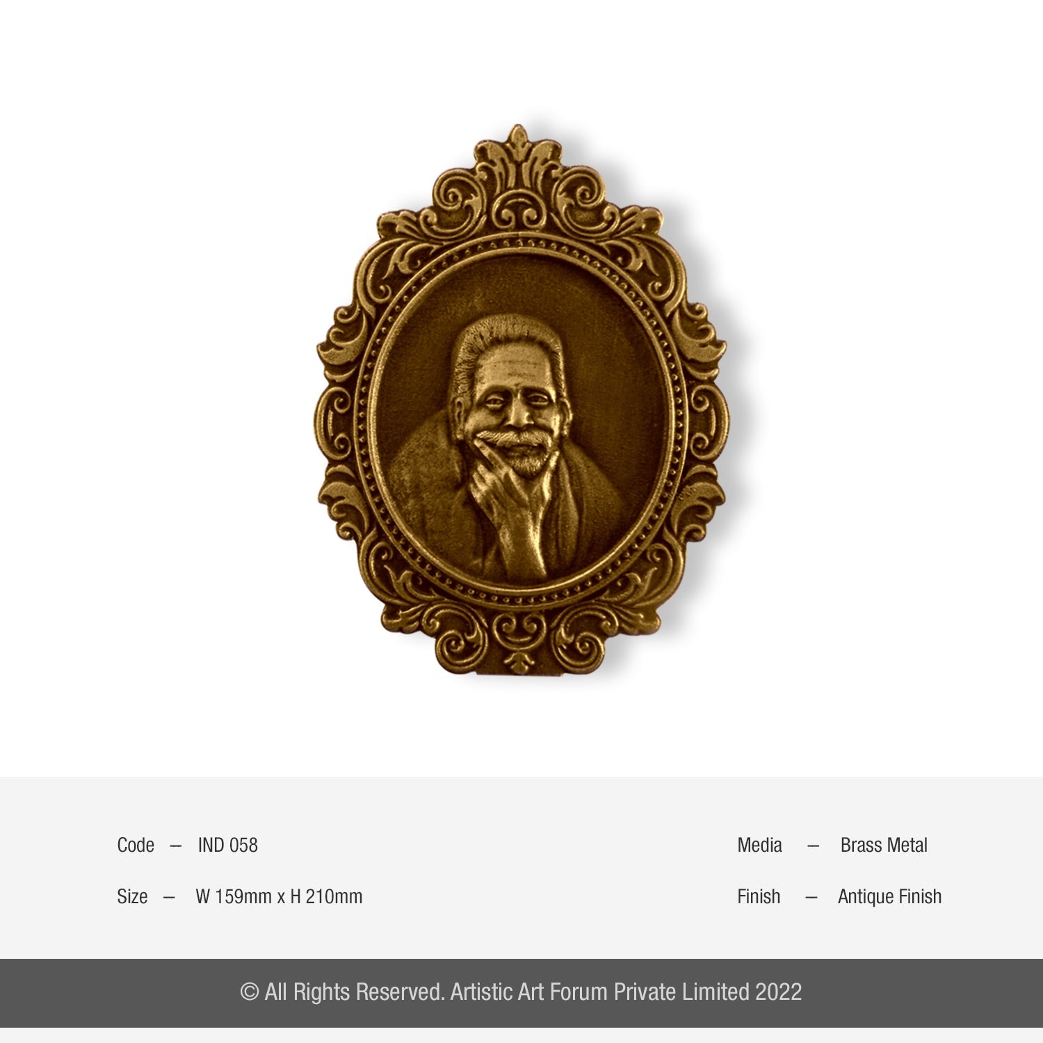 Seshadri Swamigal brass idol for table decor