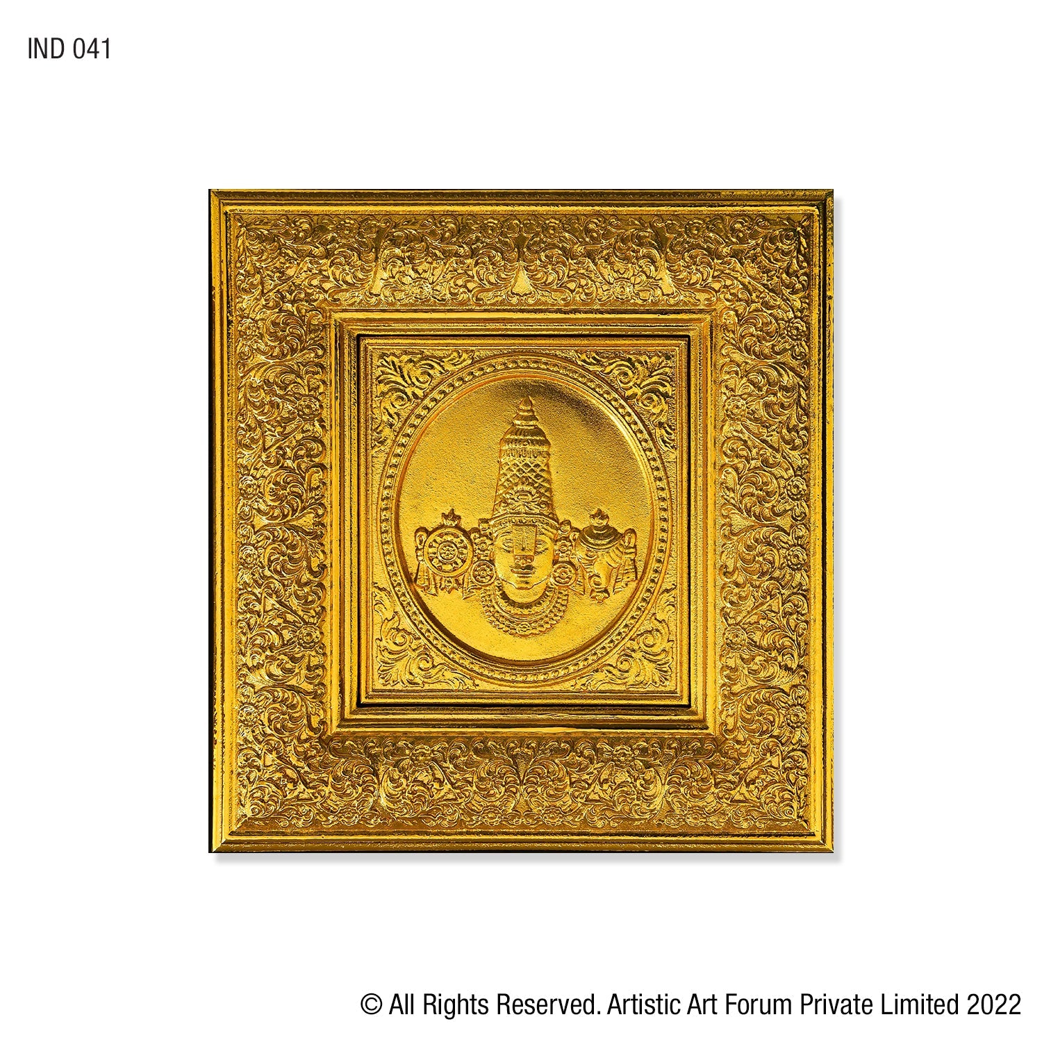 Perumal Head Only  WM gold Plated - Artistick's Online