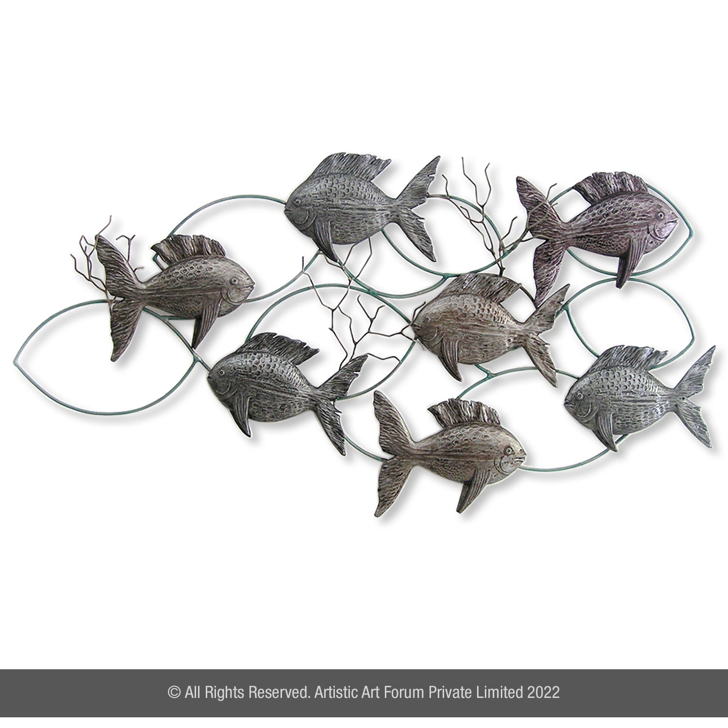 Modern living room wall accents featuring framed artwork, floating shelves, and decorative pieces enhancing a cozy contemporary space.